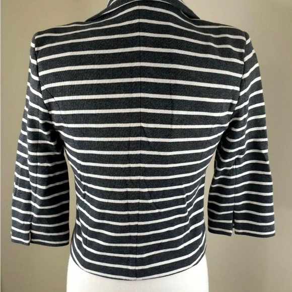X-small Express 3/4 sleeve blazer Blue and white striped - Picture 2 of 3